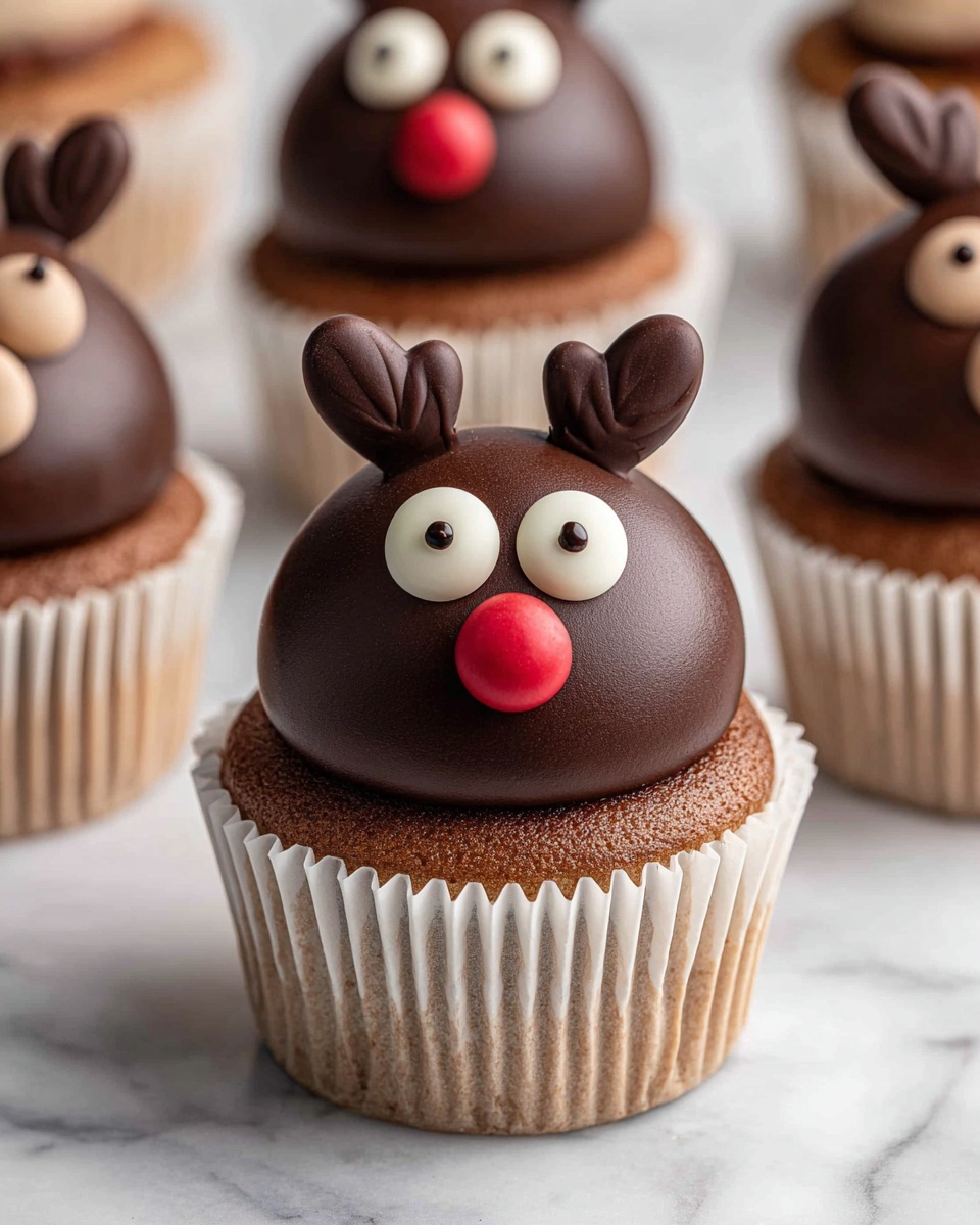 Reindeer Face Carrot Cupcakes Recipe - Recipe Image