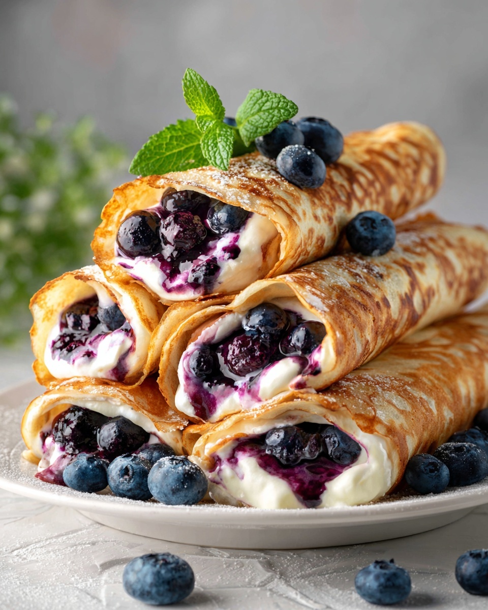Blueberry Cream Cheese Egg Rolls: A Sweet and Crispy Dessert Twist Recipe - Recipe Image