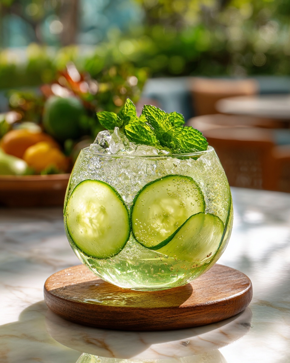 Cucumber Gin Fizz Pops Recipe - Recipe Image