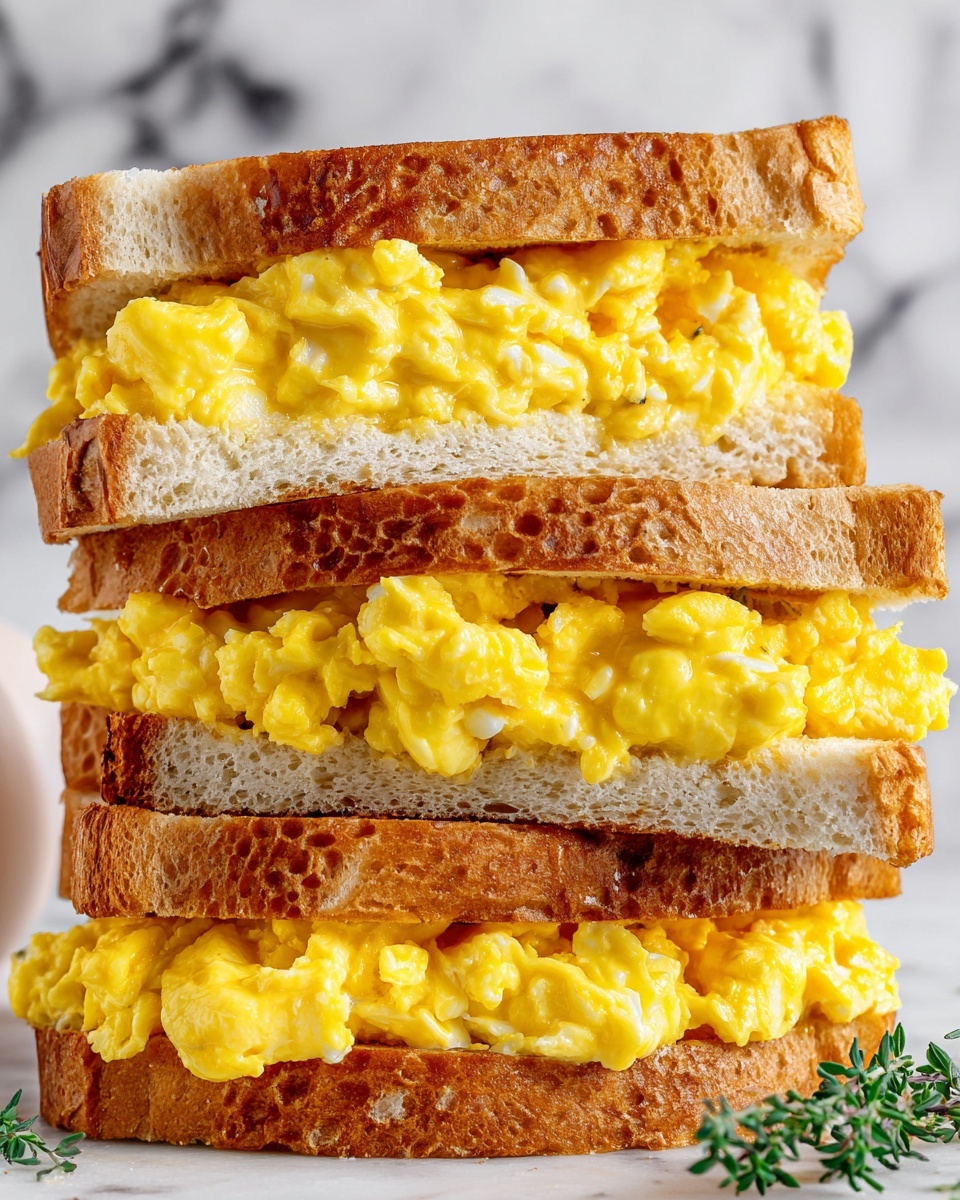 Scrambled Egg Grilled Cheese Sandwich Recipe - Recipe Image