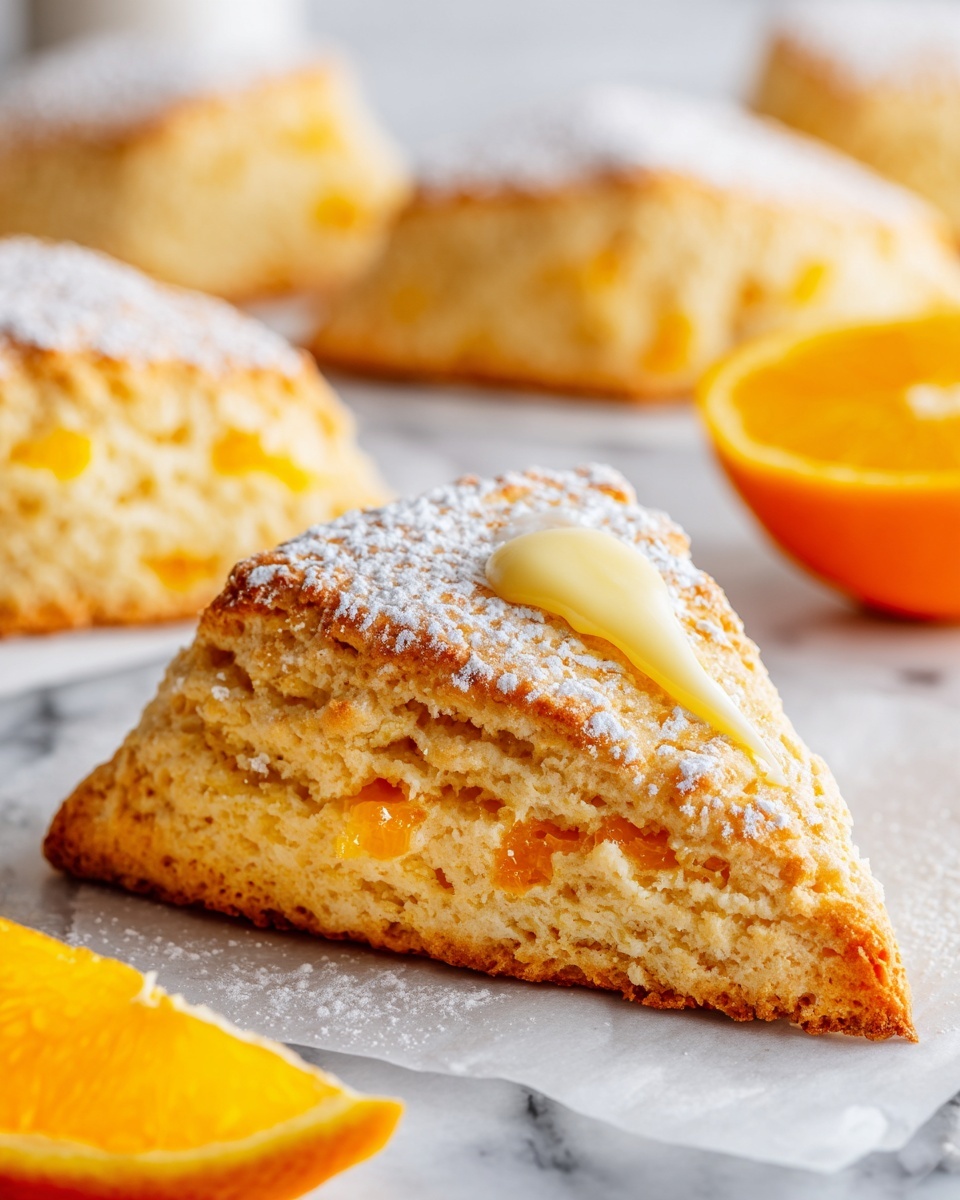 Fresh Orange Scones with Citrus Glaze Recipe - Recipe Image