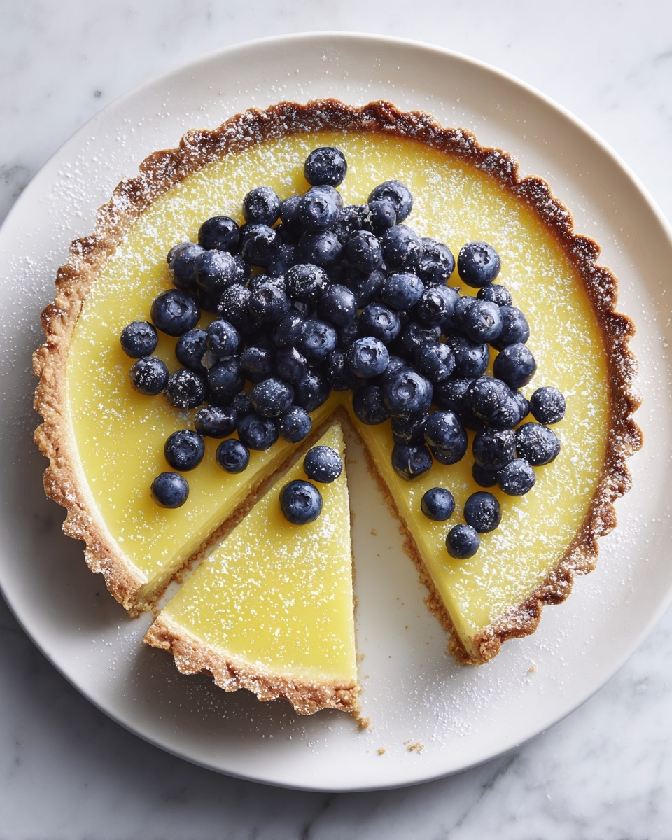 Blueberry Lemon Curd Tart Recipe - Recipe Image