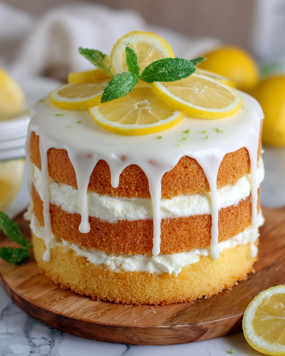 Limoncello Cake with Mascarpone Frosting Recipe - Recipe Image