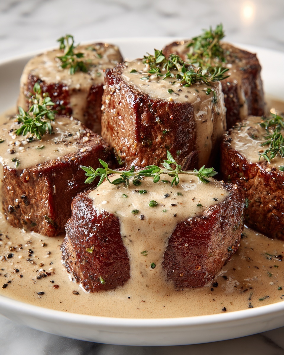 Garlic Butter Steak Bites with Parmesan Cream Sauce Recipe - Recipe Image