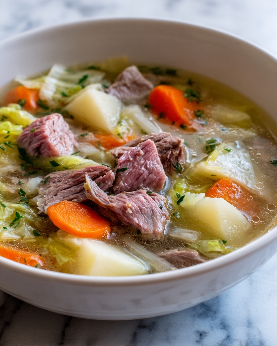 Corned Beef and Cabbage Soup Recipe - Recipe Image