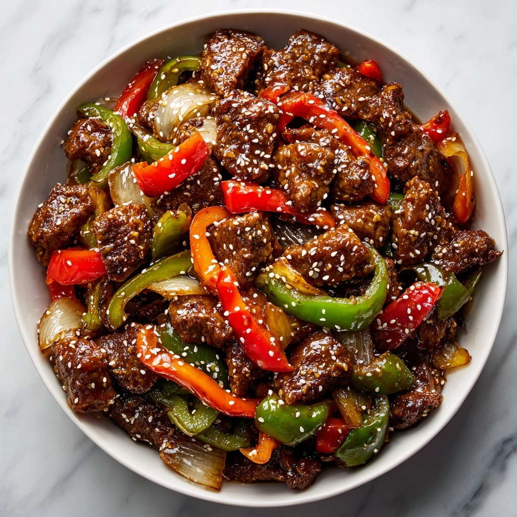 Easy Chinese Pepper Steak Recipe - Recipe Image