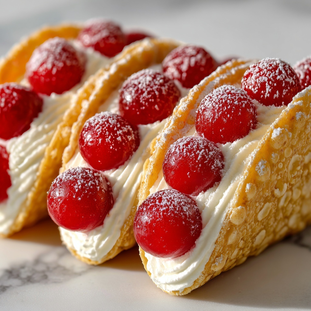 Cherry Cheesecake Tacos Recipe - Recipe Image