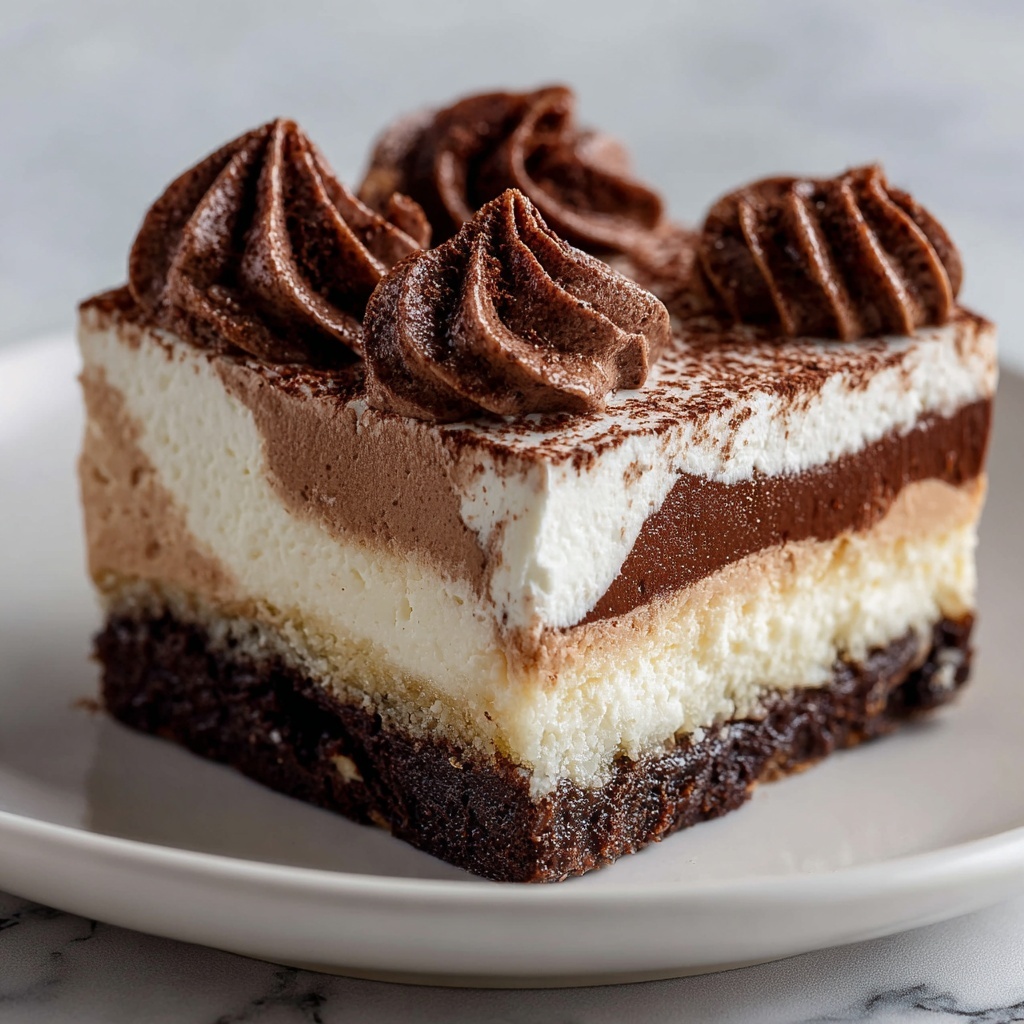 Chocolate Mousse Brownies Recipe - Recipe Image