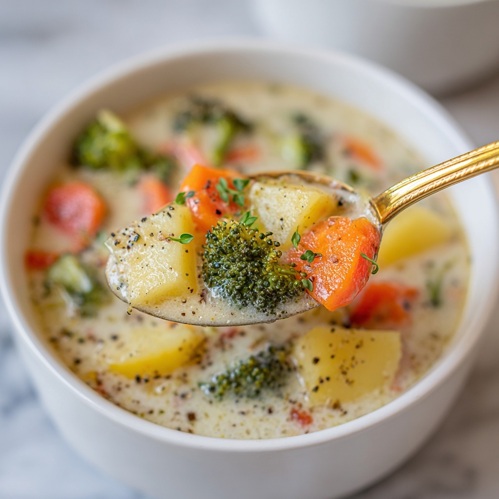 Broccoli Potato Cheese Soup Recipe - Recipe Image