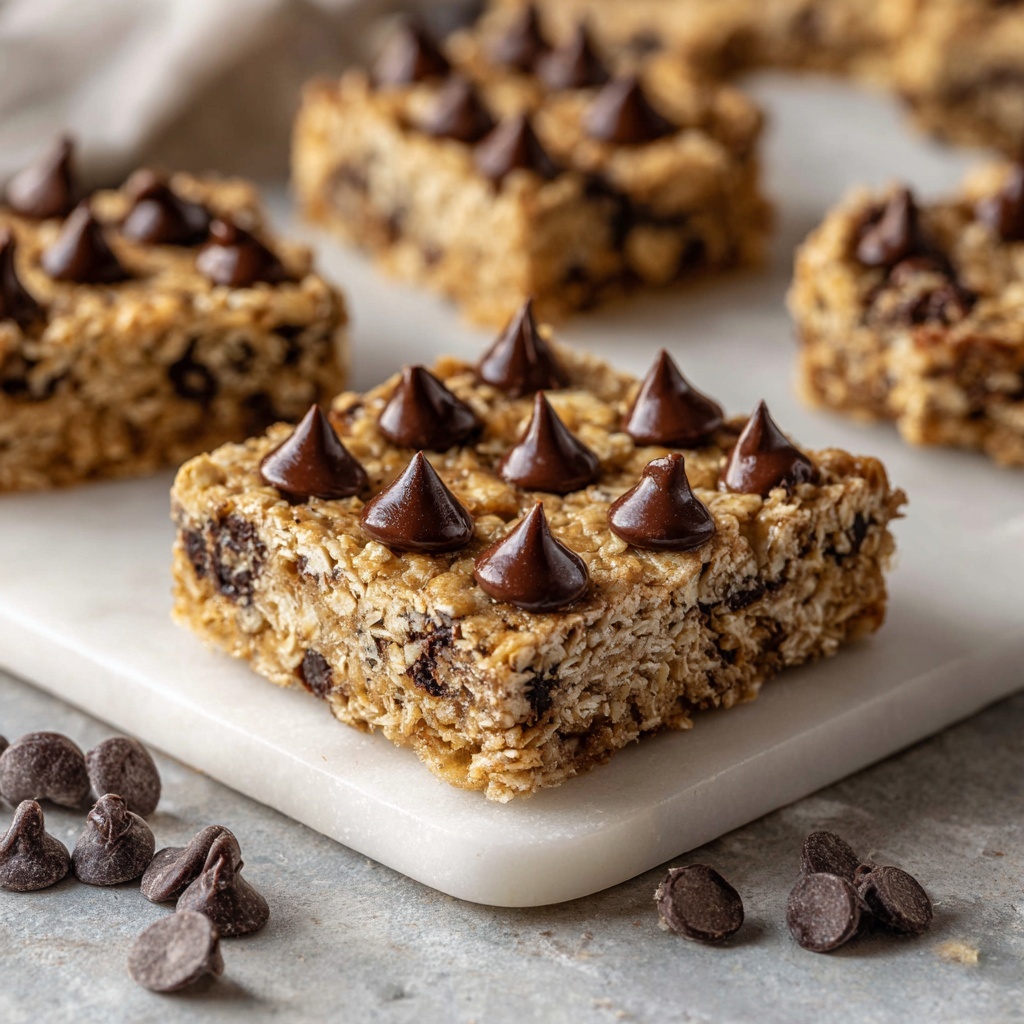 Oatmeal Chocolate Chip Bars Recipe - Recipe Image