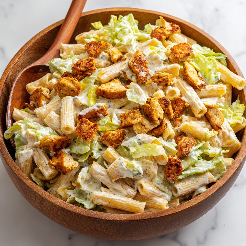 Chicken Caesar Pasta Salad: A Delicious Twist on a Classic Favorite Recipe - Recipe Image