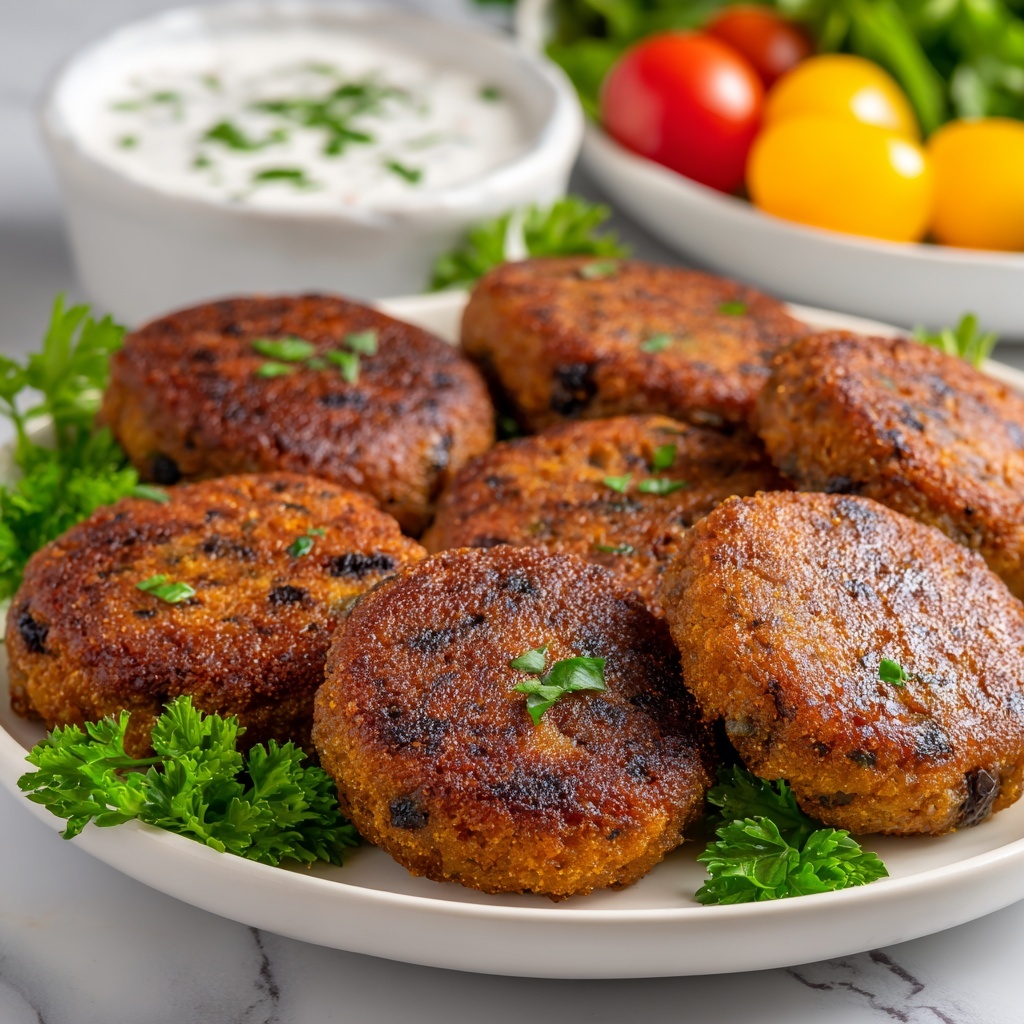 Mediterranean Chicken Patties Recipe - Recipe Image
