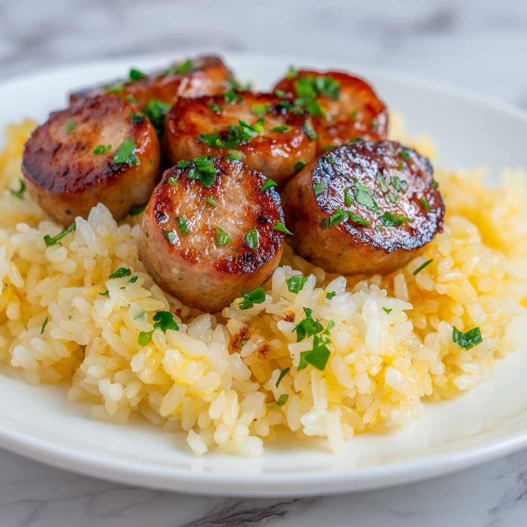 Cheesy Sausage and Rice Recipe - Recipe Image