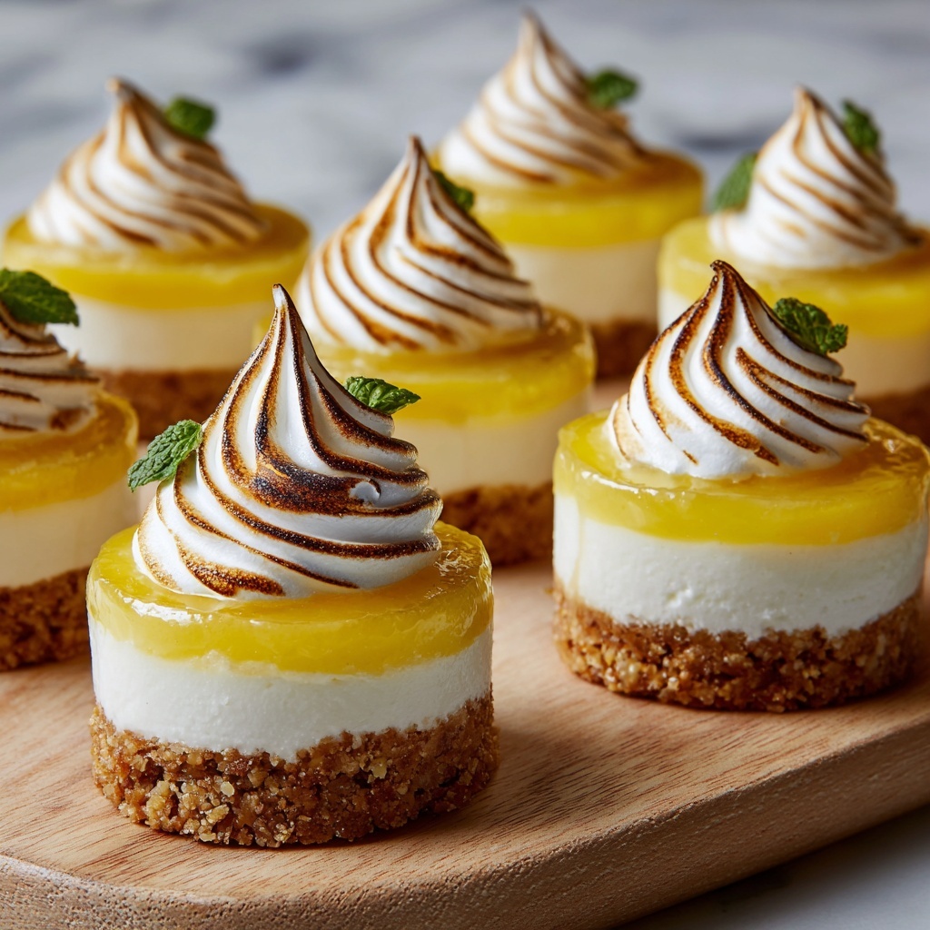 Mini Lemon Meringue Cheesecakes Recipe - Recipe Image