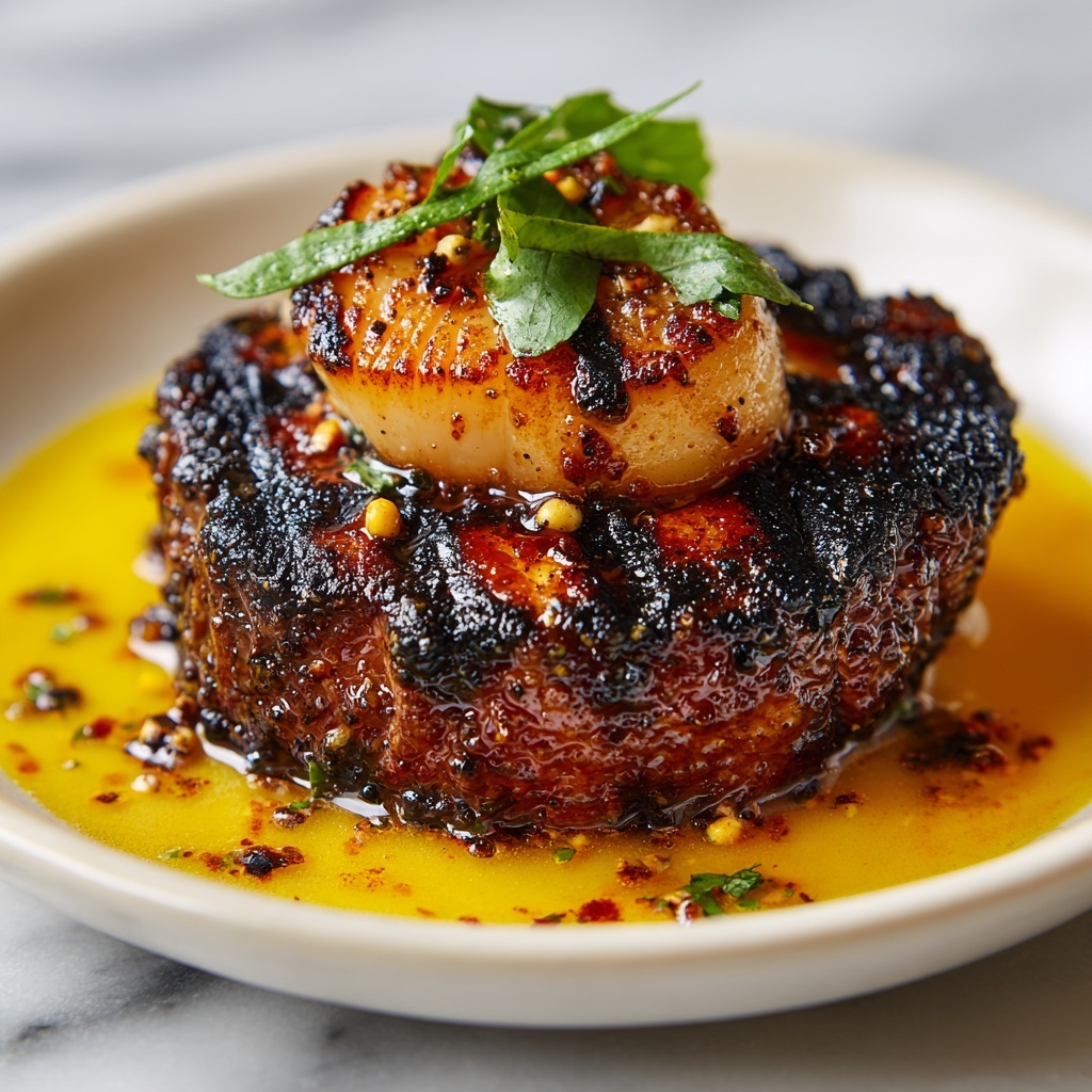 Surf and Turf: Lobster Tails with Garlic Butter and Hollandaise Sauce Recipe - Recipe Image