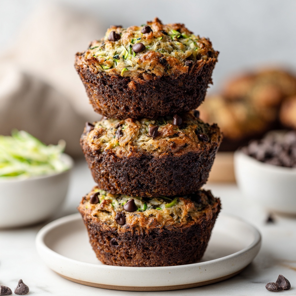 Chocolate Chip Zucchini Muffins Recipe - Recipe Image