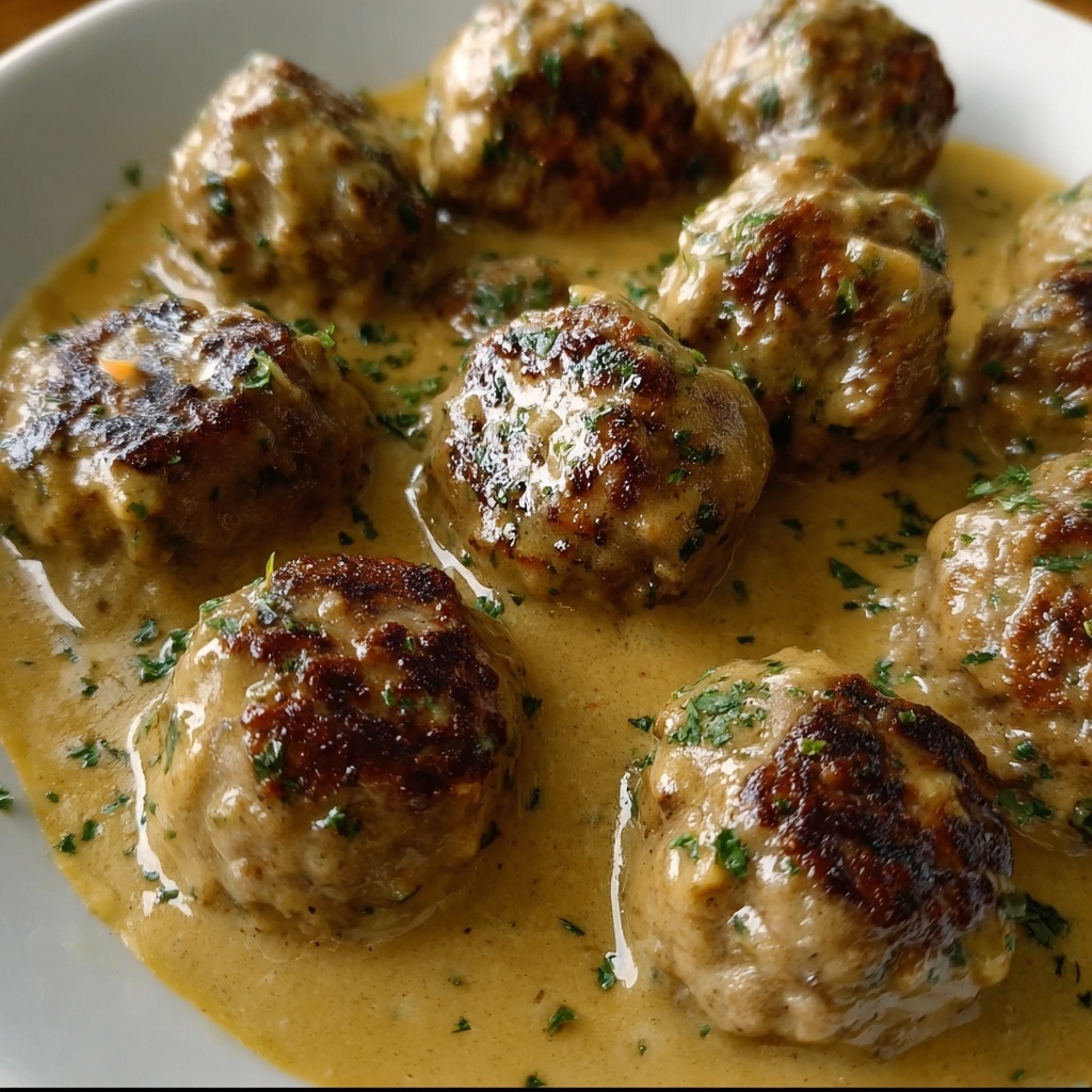 Meatballs in Dijon Gravy Recipe - Recipe Image