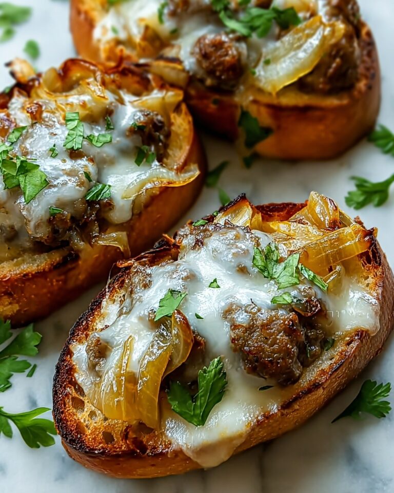 Cheesy French Onion Meatball Subs Recipe