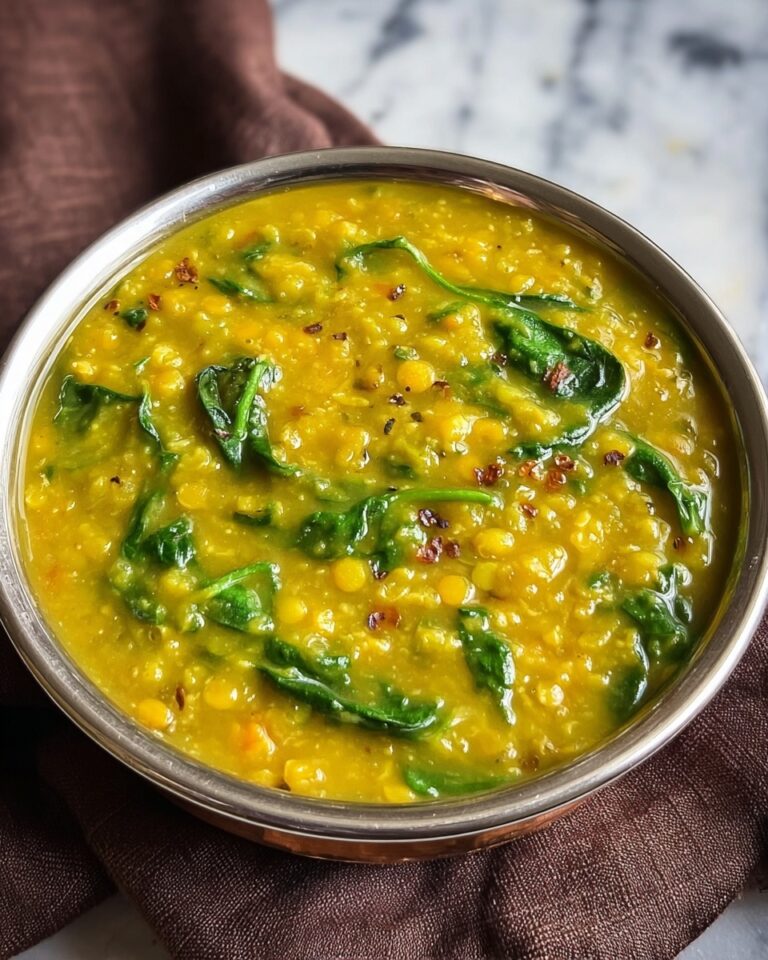 Indian Lentil Curry with Spinach Recipe