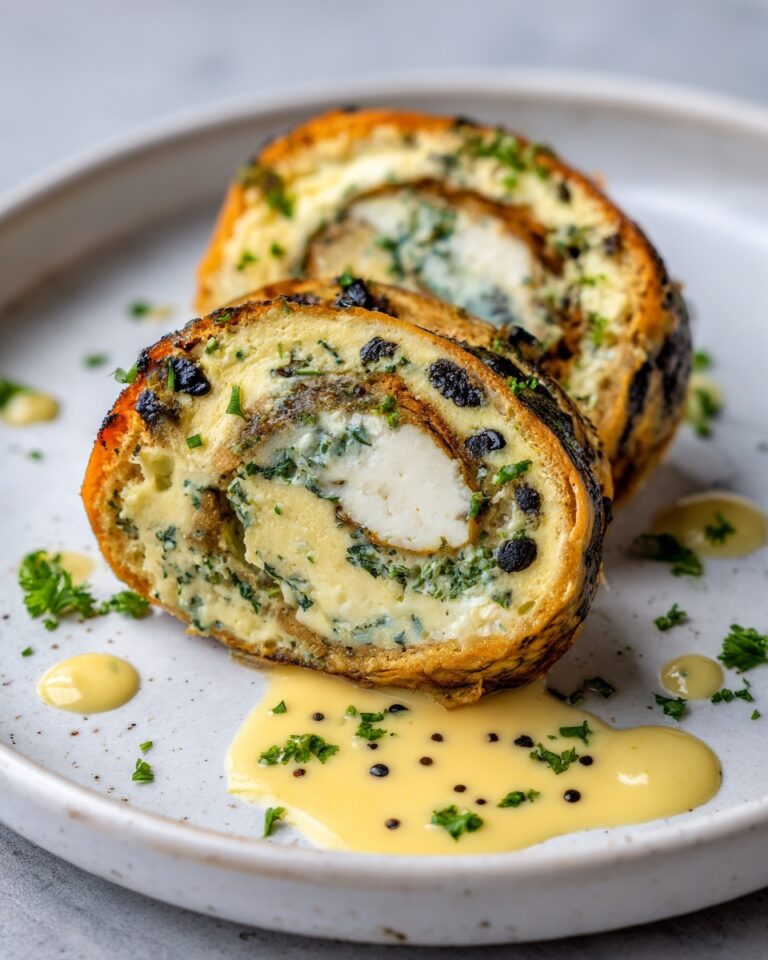 Herb-Stuffed Turkey Roulade with Sausage, Apple, and Cornbread Recipe