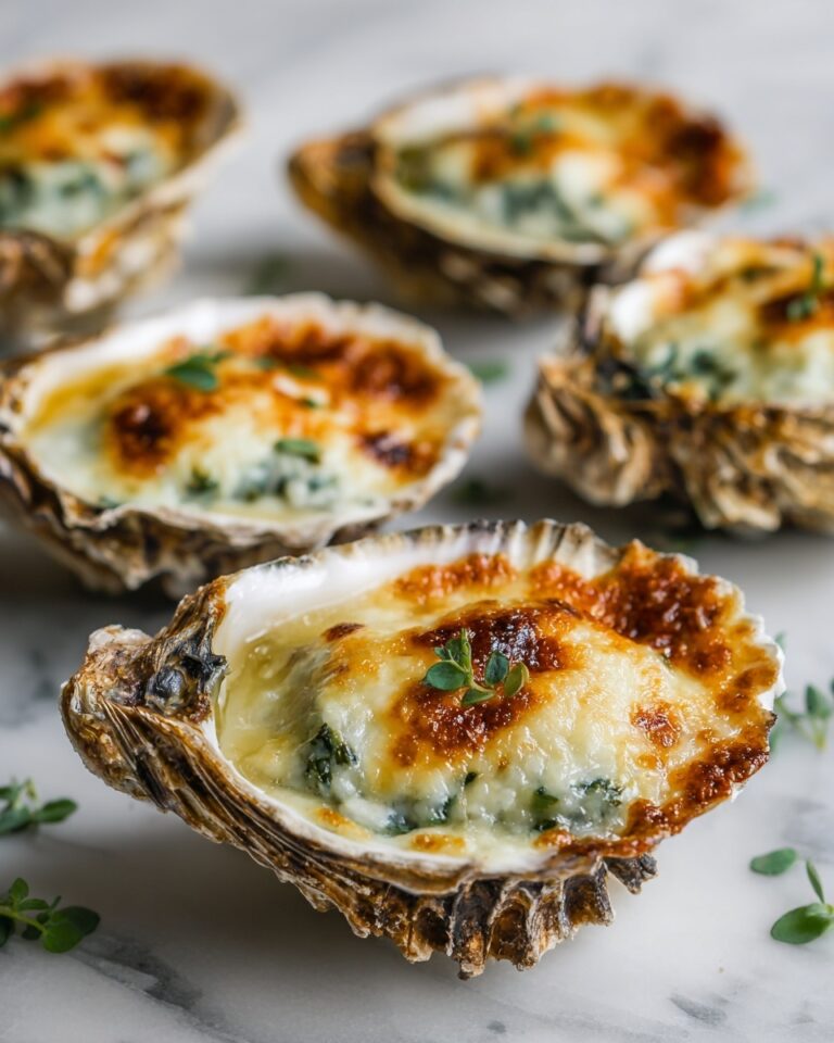 Baked Oysters with Garlic Parmesan Breadcrumbs Recipe