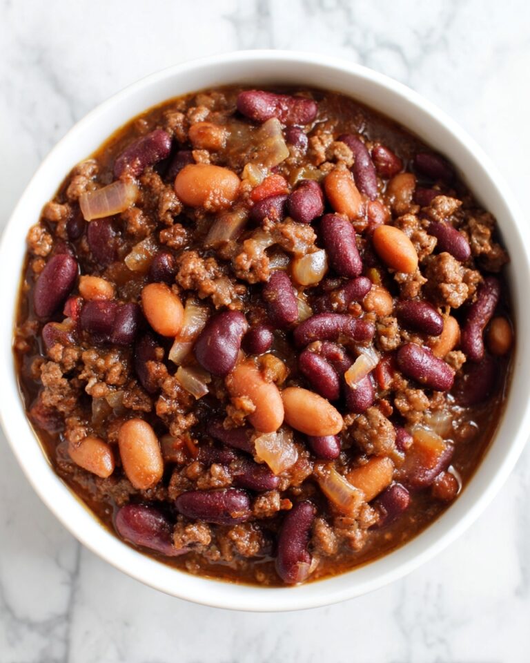 Slow Cooker Steakhouse Cowboy Baked Beans Recipe