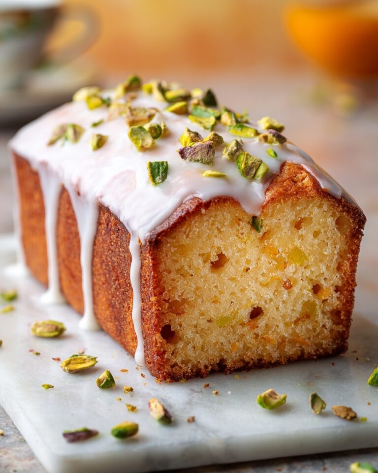 Pistachio Lemon Loaf with Glaze Recipe