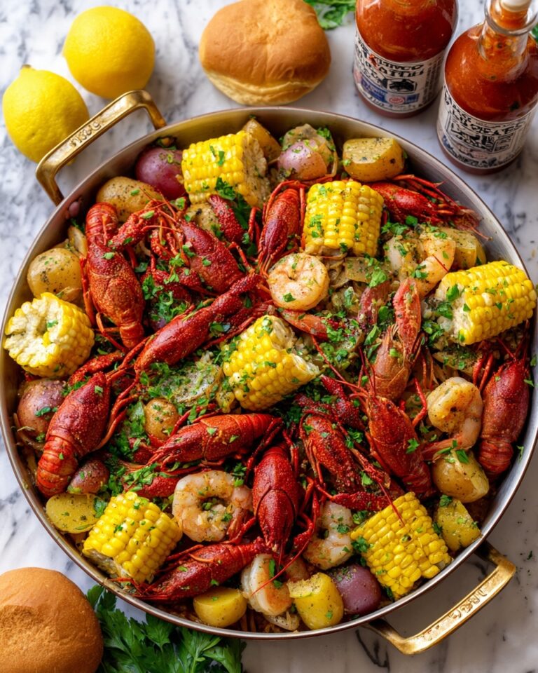 Stovetop Crawfish Boil with Garlic Butter Sauce Recipe