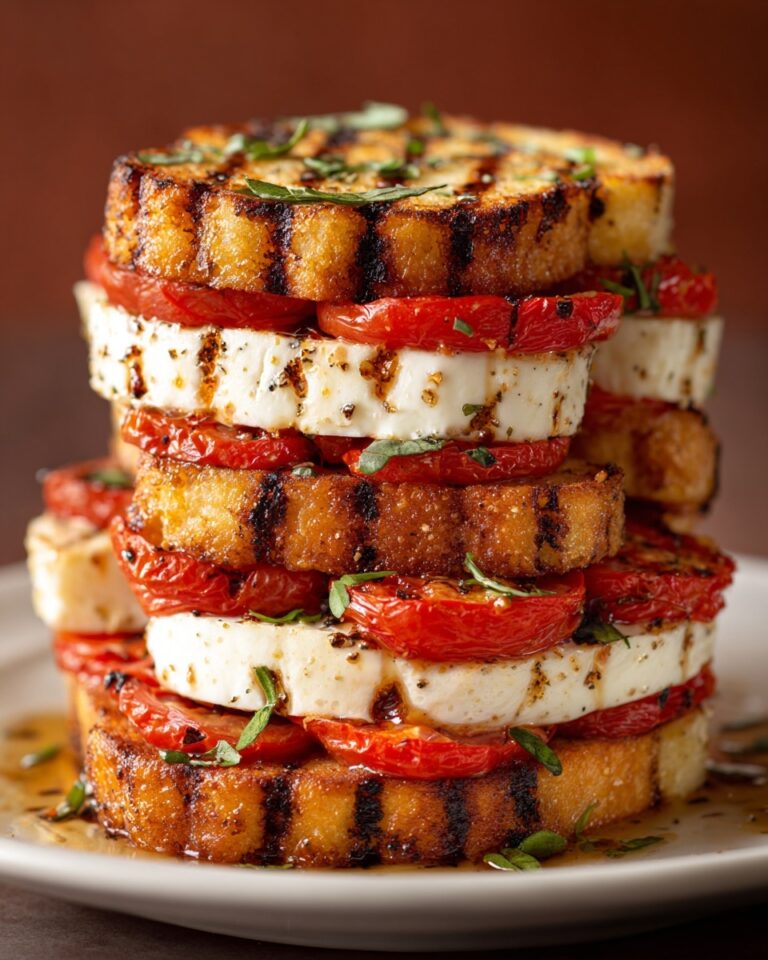 Grilled Vegetable and Halloumi Stack Recipe