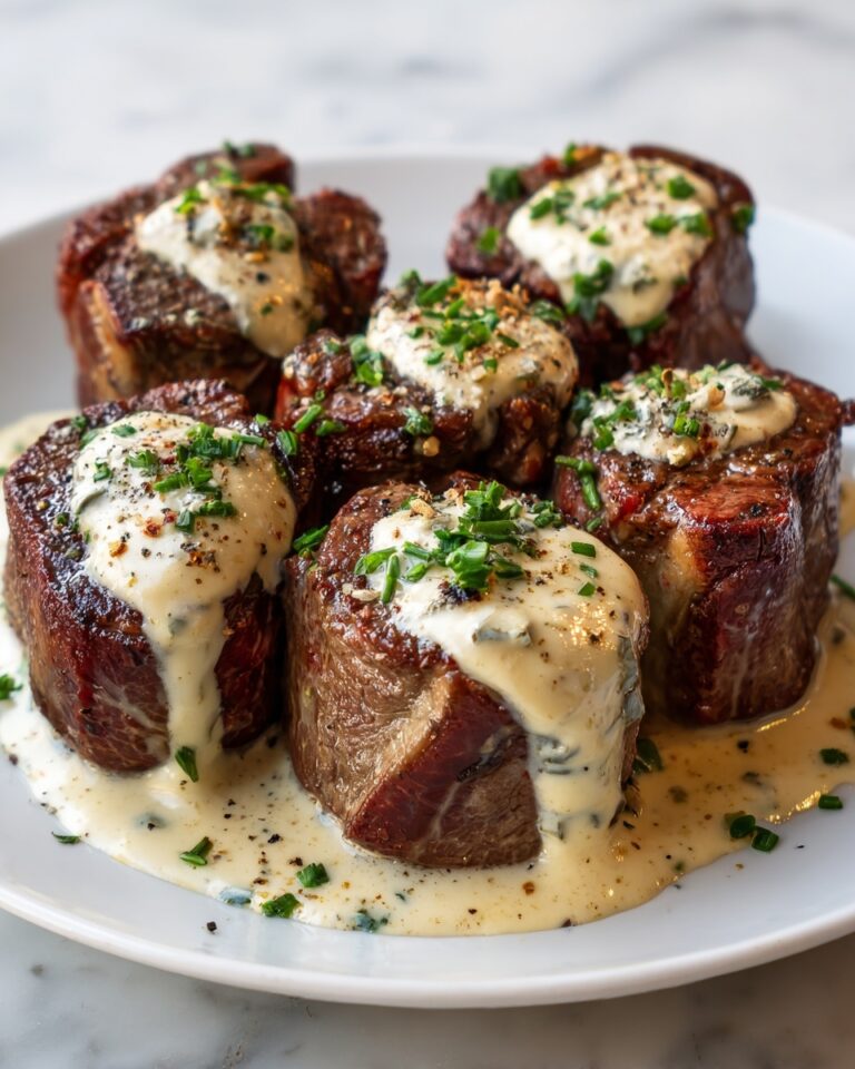 Garlic Butter Steak Bites with Parmesan Cream Sauce Recipe