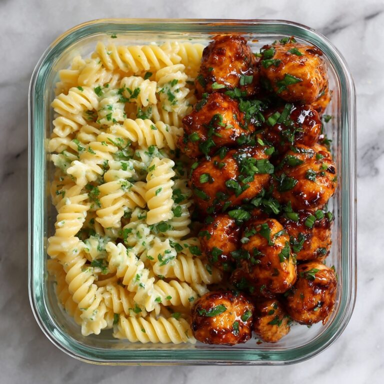 High Protein Honey Garlic Butter Chicken with Creamy Mac & Cheese Recipe