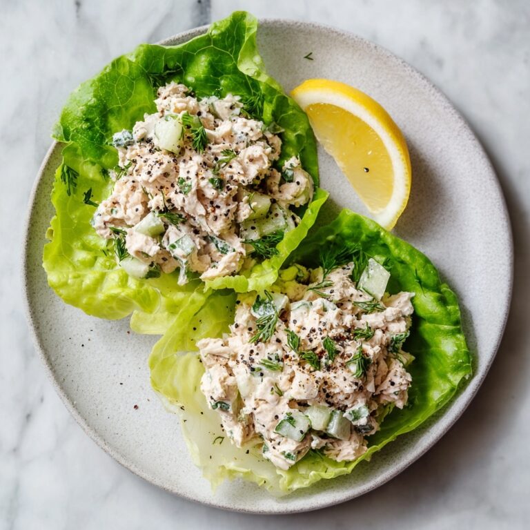 Tuna Salad Lettuce Wraps with Lemon, Dill & Black Pepper Mayo Recipe