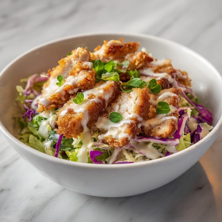Caesar Slaw with Crispy Chicken Recipe
