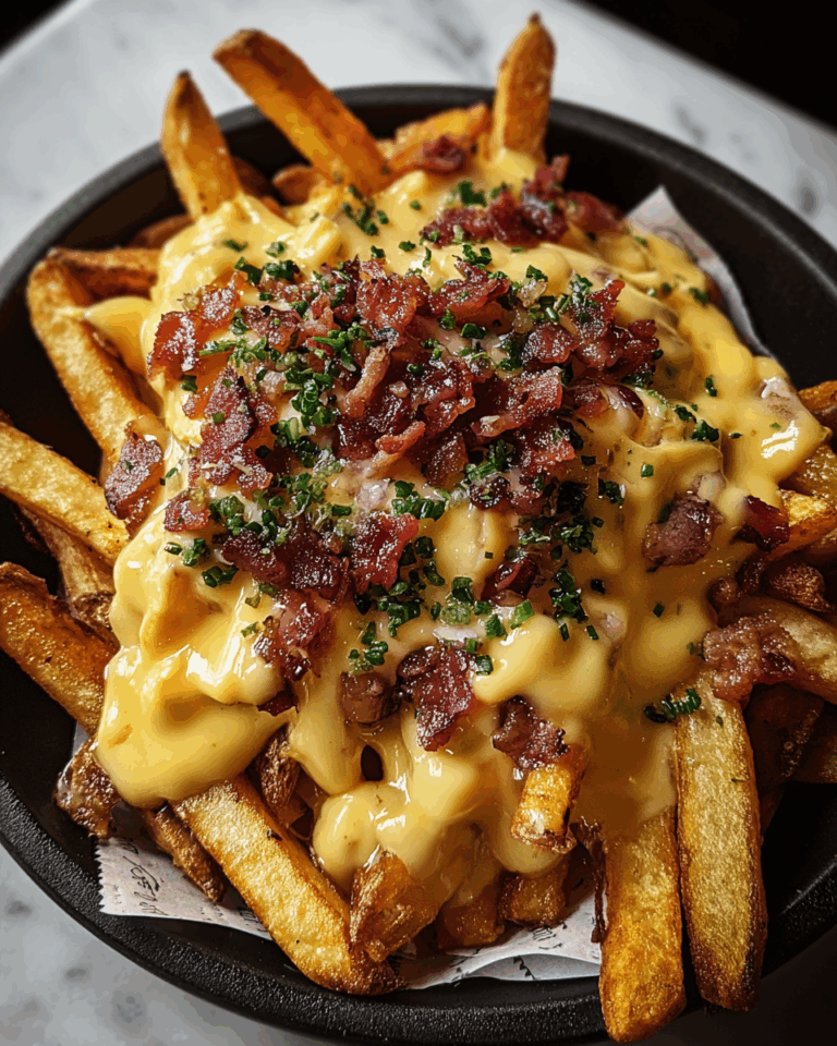 Loaded Fries with Cheddar, Bacon, and Green Onions Recipe