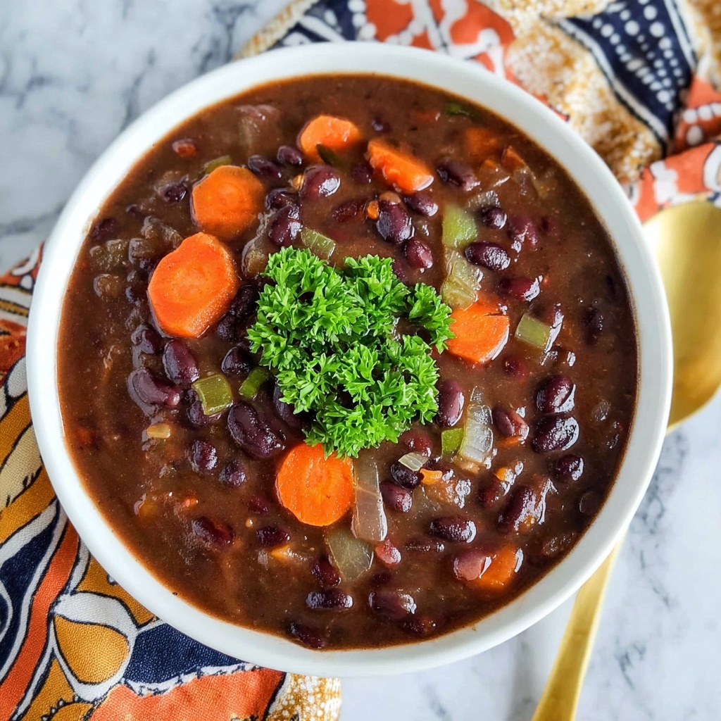 Easy Black Bean Salsa Soup Recipe - Recipe Image