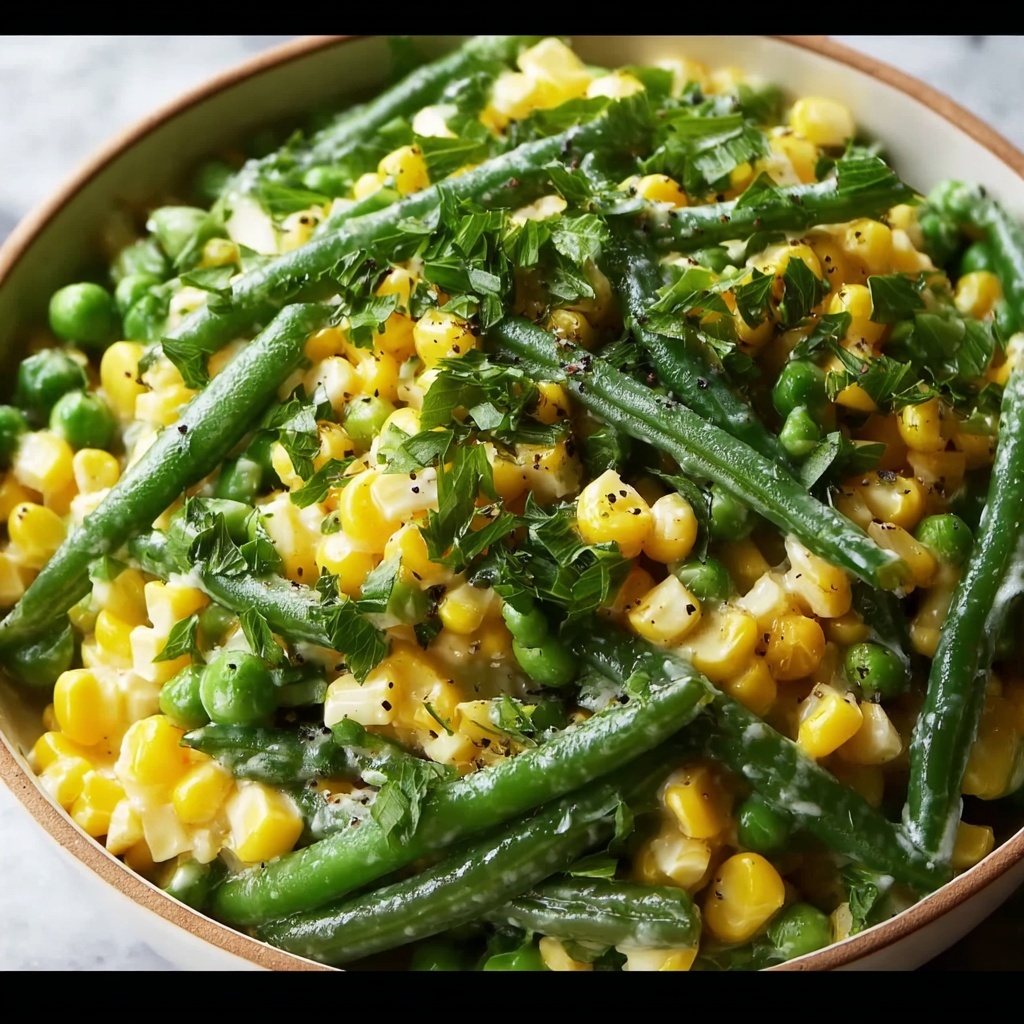 Summer Corn and Green Beans with Herb Butter Recipe - Recipe Image