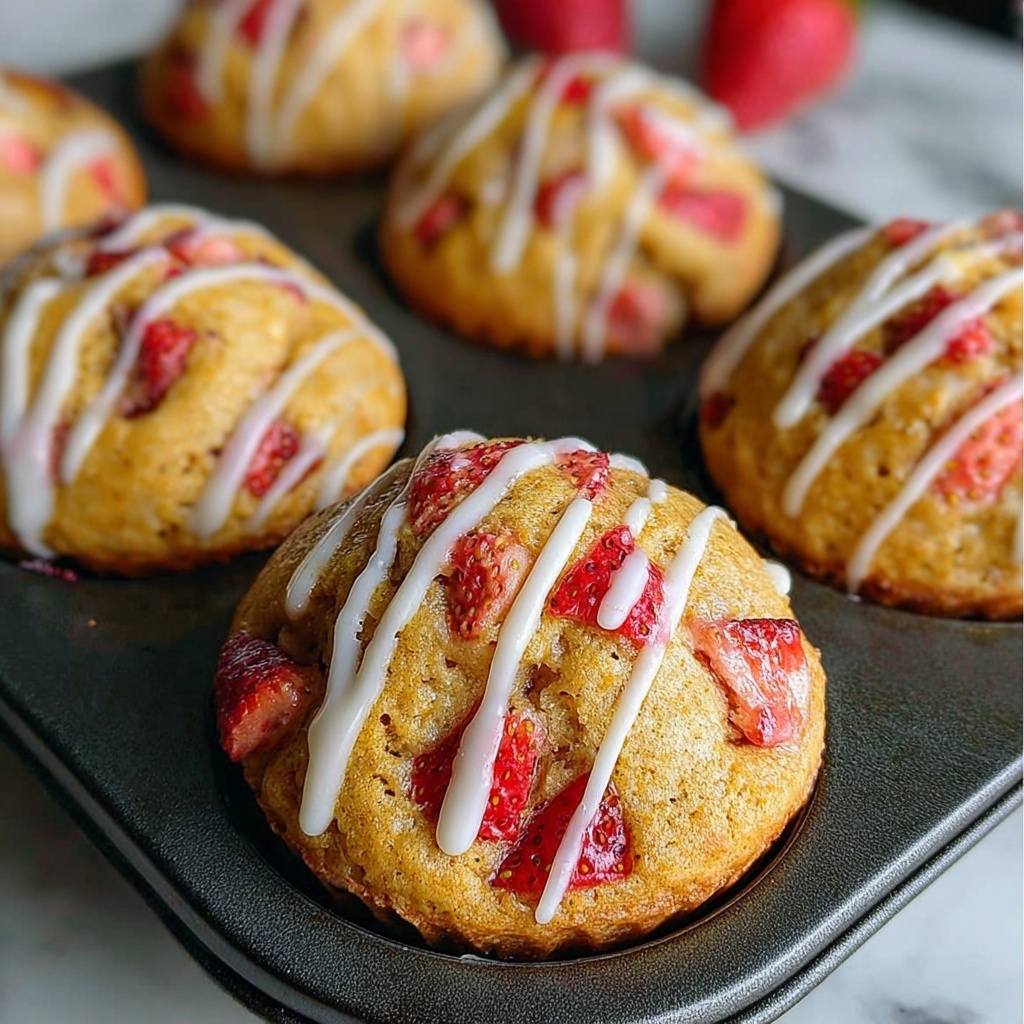 Strawberry Yogurt Muffins Recipe - Recipe Image