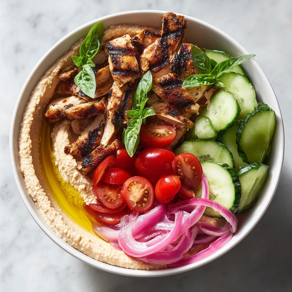 Mediterranean Chicken Bowl with Hummus Recipe - Recipe Image