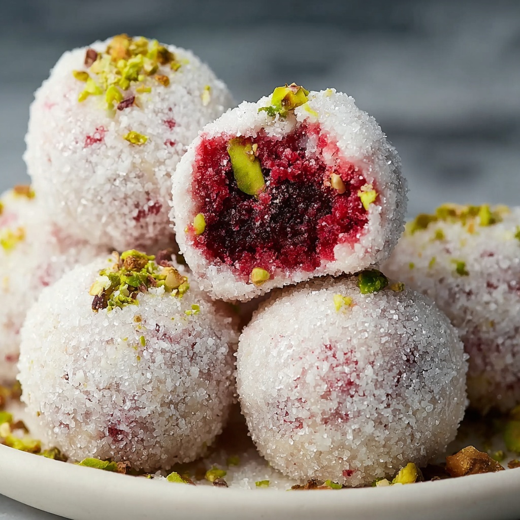 Cherry Pistachio Snowballs Recipe - Recipe Image