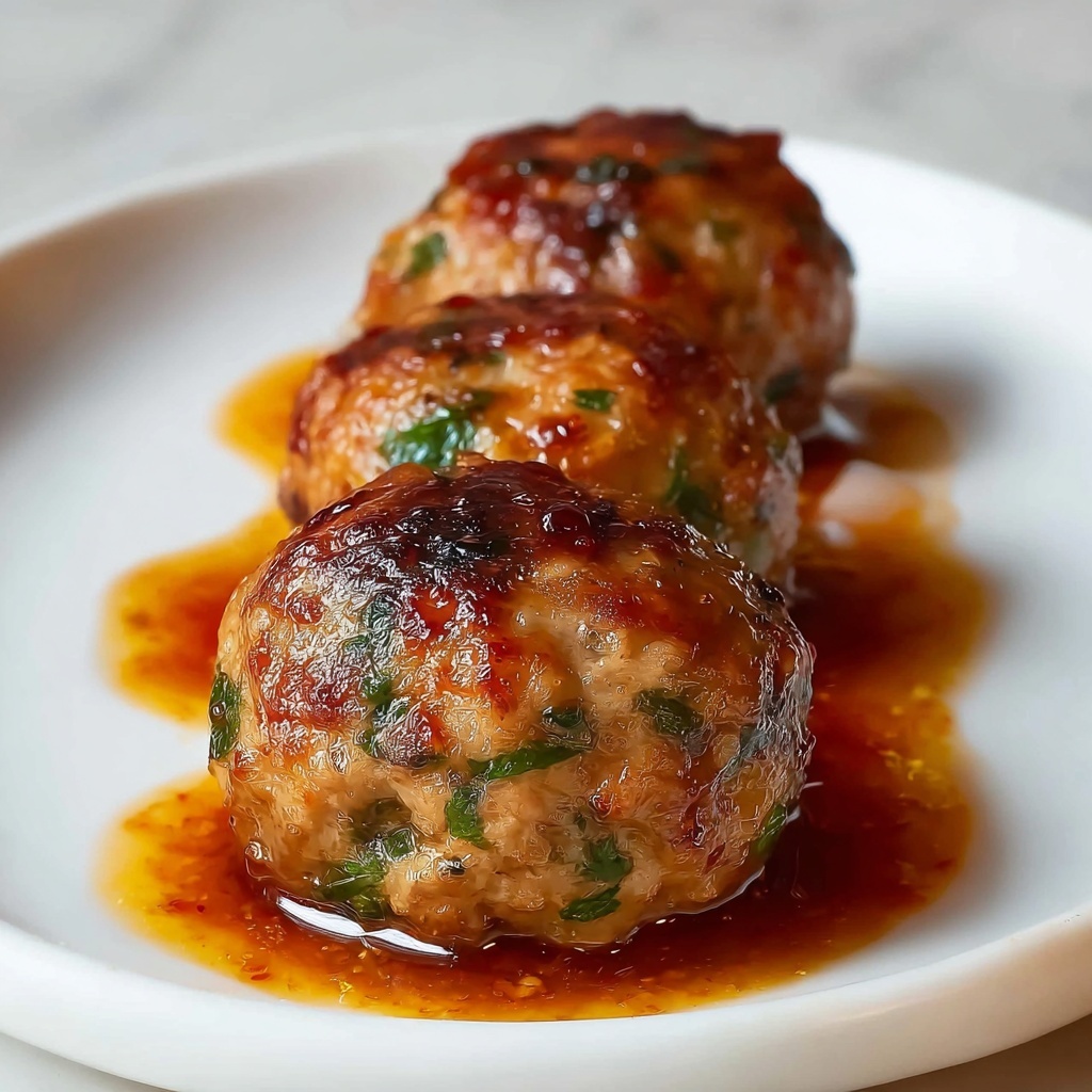 Honey Barbeque Chicken Meatballs Recipe - Recipe Image
