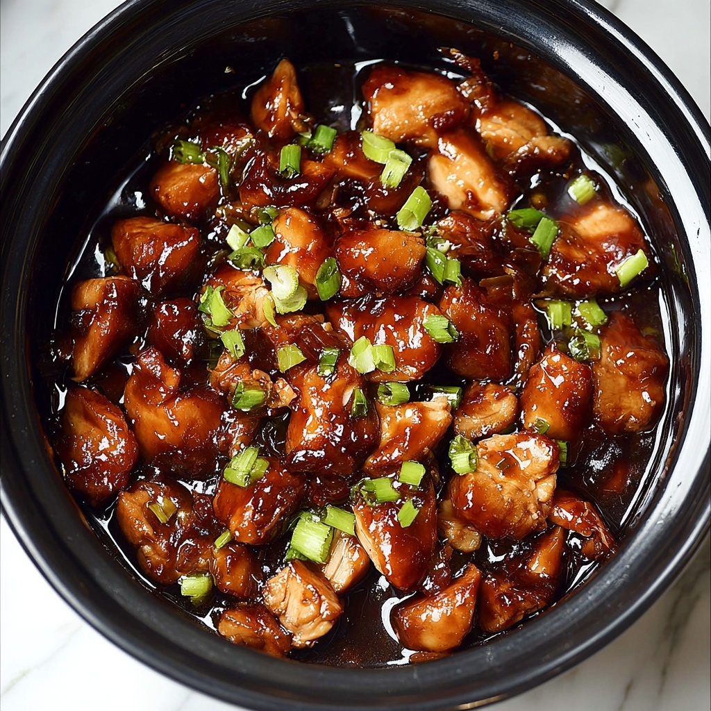 Slow Cooker Honey Garlic Chicken Recipe - Recipe Image