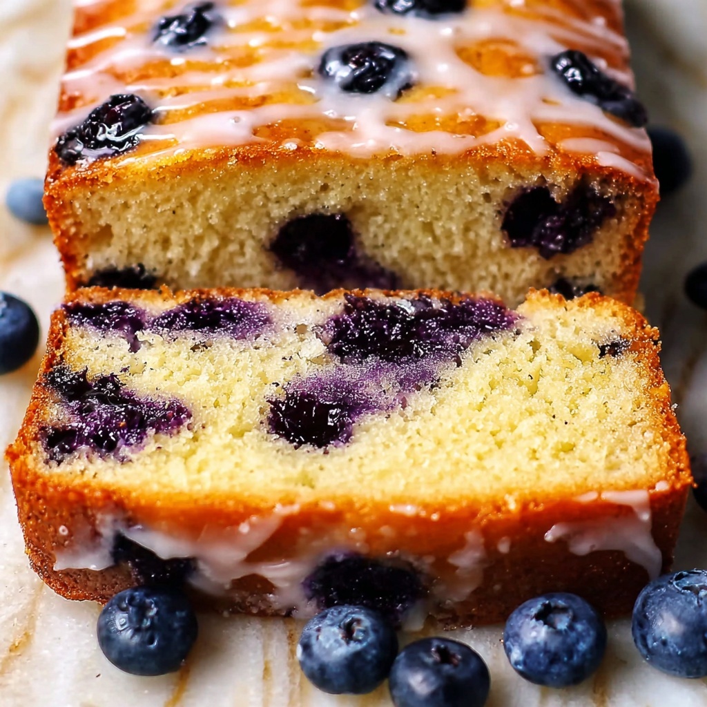 Blueberry Vanilla Bread with Lemon Glaze Recipe - Recipe Image