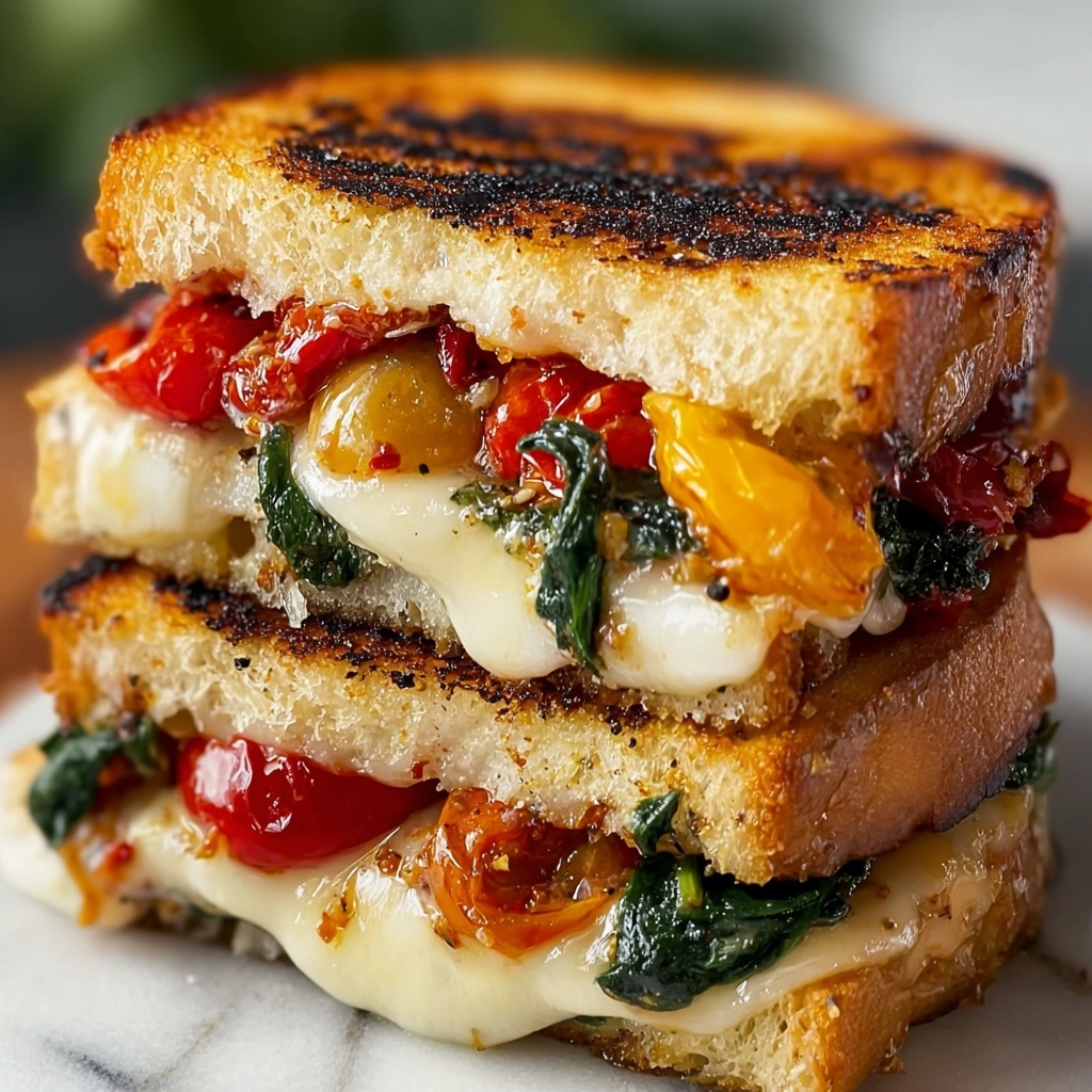 Mediterranean Grilled Cheese Sandwich Recipe - Recipe Image