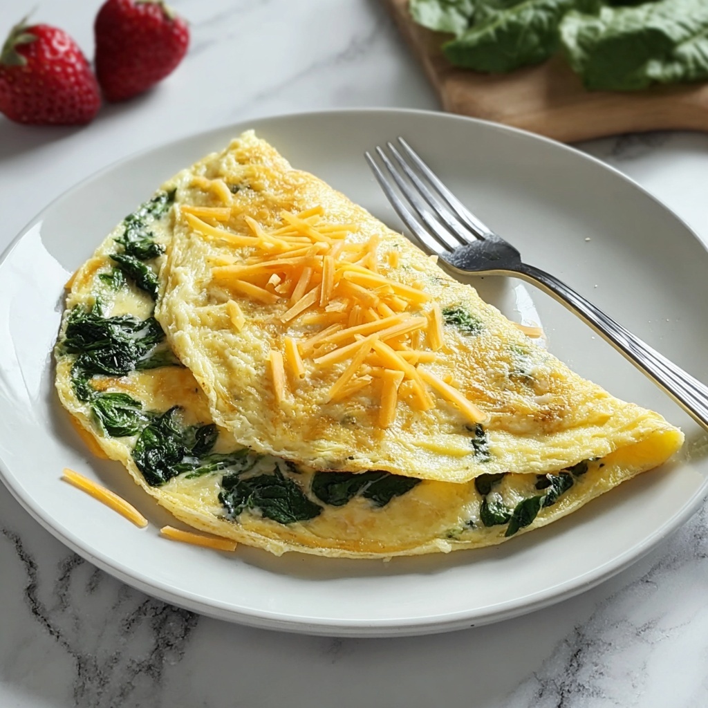 Spinach & Cheese Omelette Recipe - Recipe Image