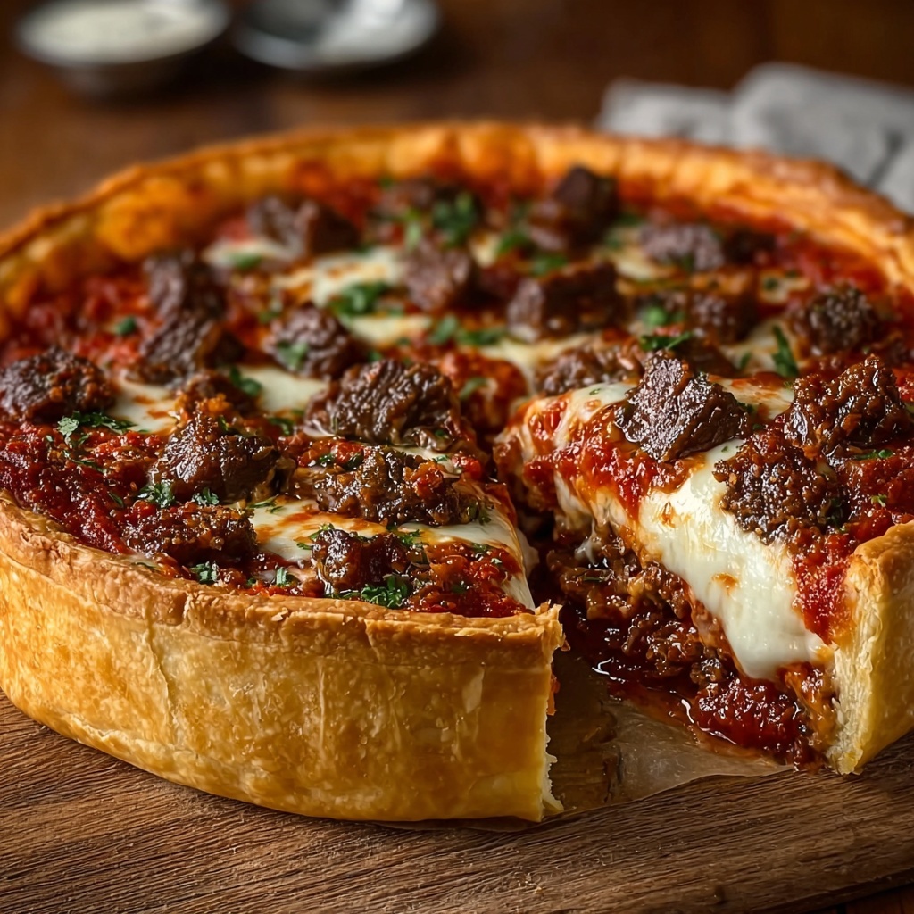 Deep-Dish Pizza Pie Recipe - Recipe Image