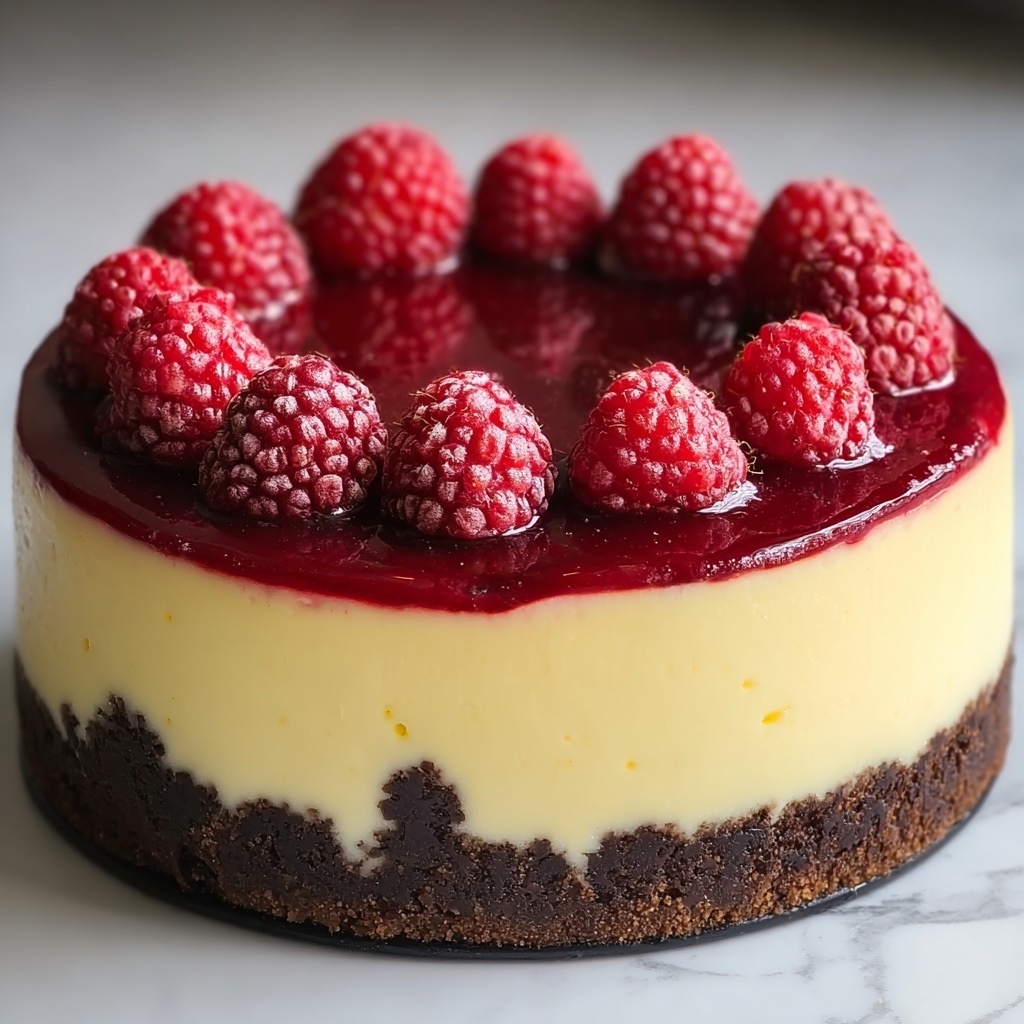 White Chocolate Raspberry Cheesecake Recipe - Recipe Image