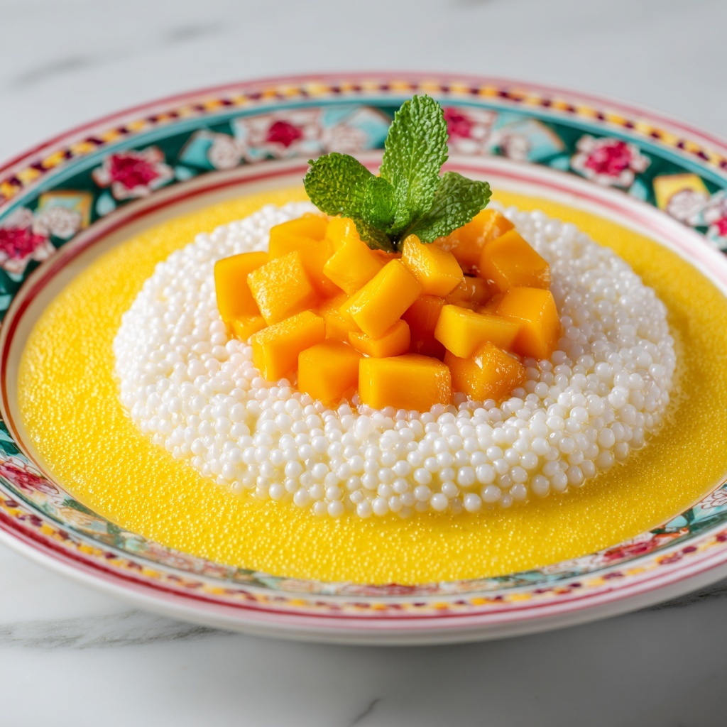Mango with Tapioca Pearls Recipe - Recipe Image