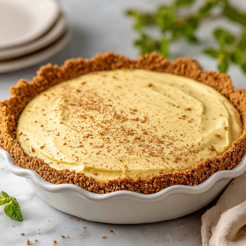 Christmas Eve Cinnamon-Vanilla Creamy Custard Pie Recipe - Recipe Image