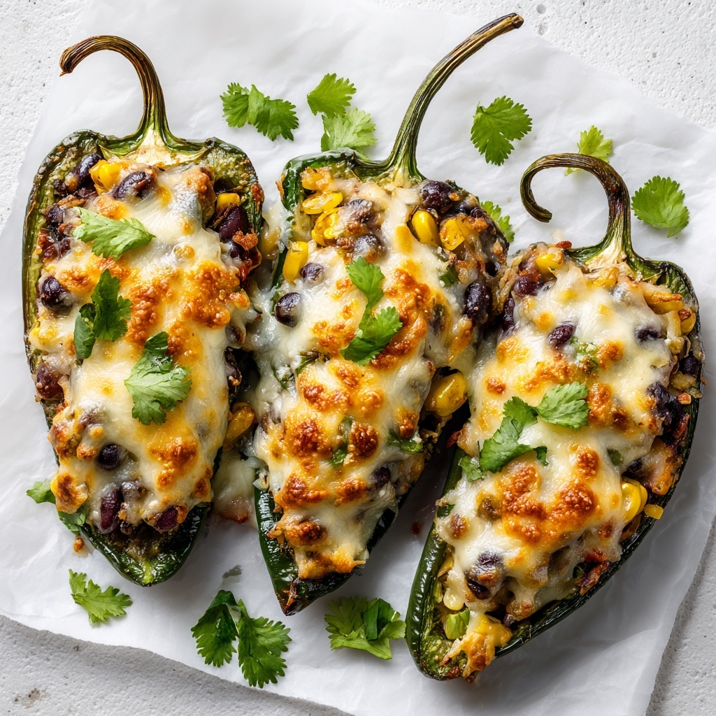 Chicken Stuffed Poblano Peppers Recipe - Recipe Image
