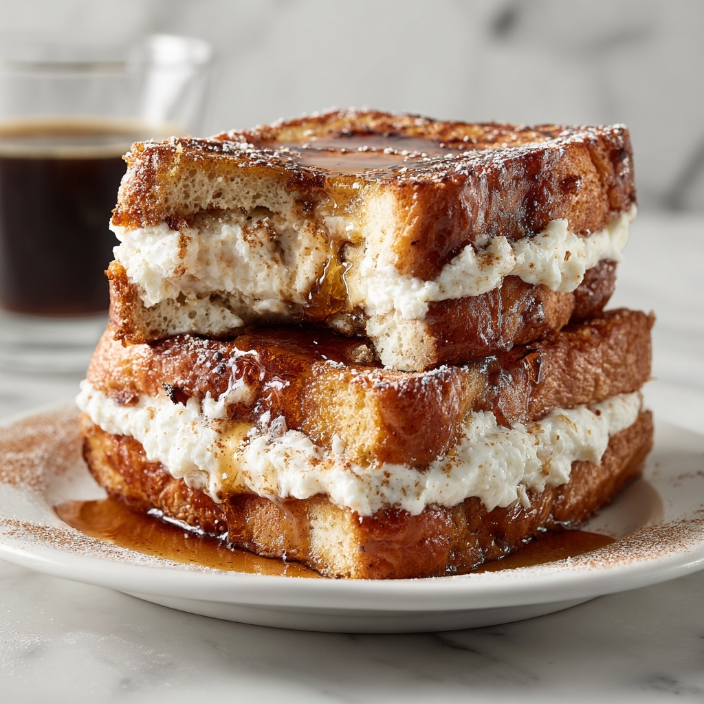 Churro Stuffed French Toast with Cinnamon Sugar Recipe - Recipe Image